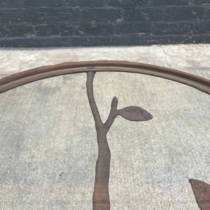 Mid-Century Modern Wrought Iron Tripod Branch Side Table, c.1960’s