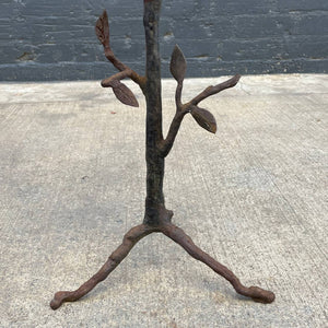 Mid-Century Modern Wrought Iron Tripod Branch Side Table, c.1960’s