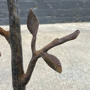 Mid-Century Modern Wrought Iron Tripod Branch Side Table, c.1960’s