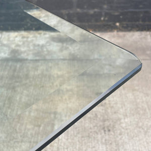 Mid-Century Modern Travertine Stone & Brass Dining Table, c.1970’s