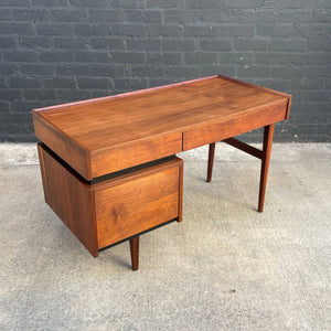 Mid-Century Modern Walnut Desk by Dillingham, c.1960’s
