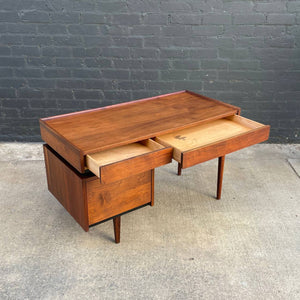 Mid-Century Modern Walnut Desk by Dillingham, c.1960’s