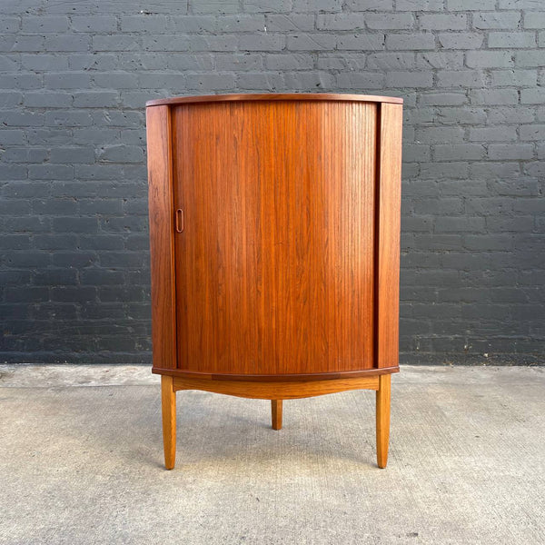 Mid-Century Modern Teak & Oak Danish Corner Cabinet, c.1960’s