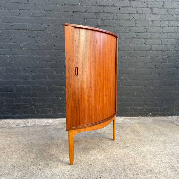 Mid-Century Modern Teak & Oak Danish Corner Cabinet, c.1960’s