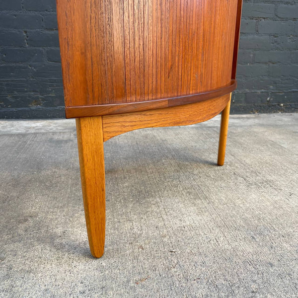 Mid-Century Modern Teak & Oak Danish Corner Cabinet, c.1960’s