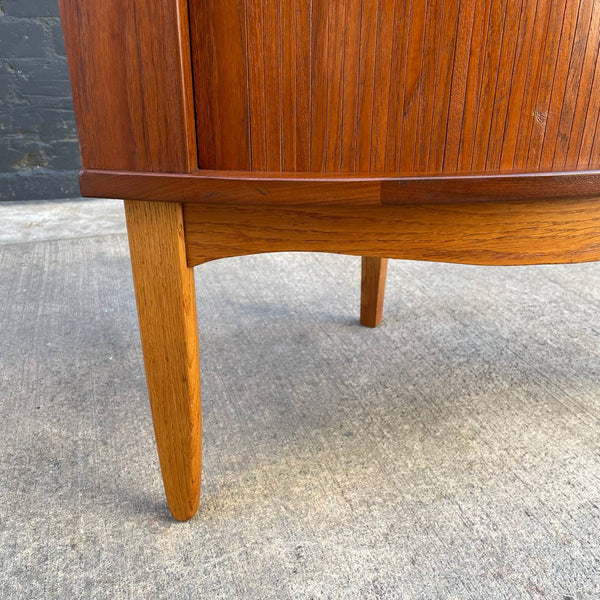 Mid-Century Modern Teak & Oak Danish Corner Cabinet, c.1960’s