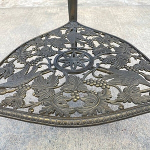 Vintage Two-Tier Brass End / Side Table with Bird Motif, c.1960’s