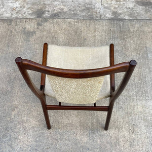 Set of 4 Mid-Century Modern Sculpted Walnut Dining Chairs, c.1960’s