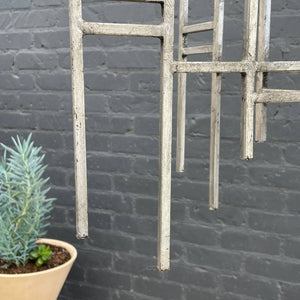 Mid-Century Modern Geometric Metal Chandelier, c.1980’s