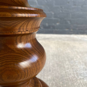 Vintage Mid-Century Modern Walnut & Faux Marble Side Table, c.1950’s