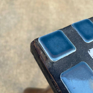 Vintage Tile & Metal Side Table