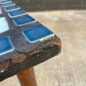Vintage Tile & Metal Side Table