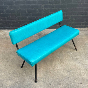 Mid-Century Modern Retro Iron Bench Love Seat Sofa, 1960’s