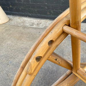 Vintage Bamboo Wood Adjustable Lounge Chair, 1960’s