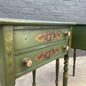 Pair of Antique Continental Style Painted Wood End Table / Night Stands, c.1960’s