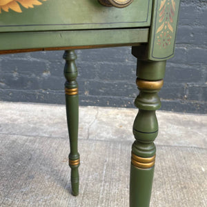 Pair of Antique Continental Style Painted Wood End Table / Night Stands, c.1960’s