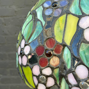 Antique Tiffany Style Floor Lamp with with Original Glass Shade, c.1940’s