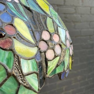 Antique Tiffany Style Floor Lamp with with Original Glass Shade, c.1940’s