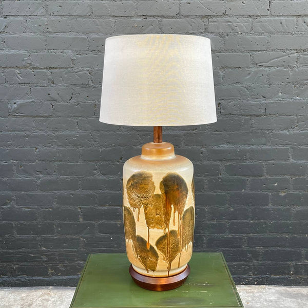 Mid-Century Modern Glazed Ceramic Table Lamp, c.1960’s