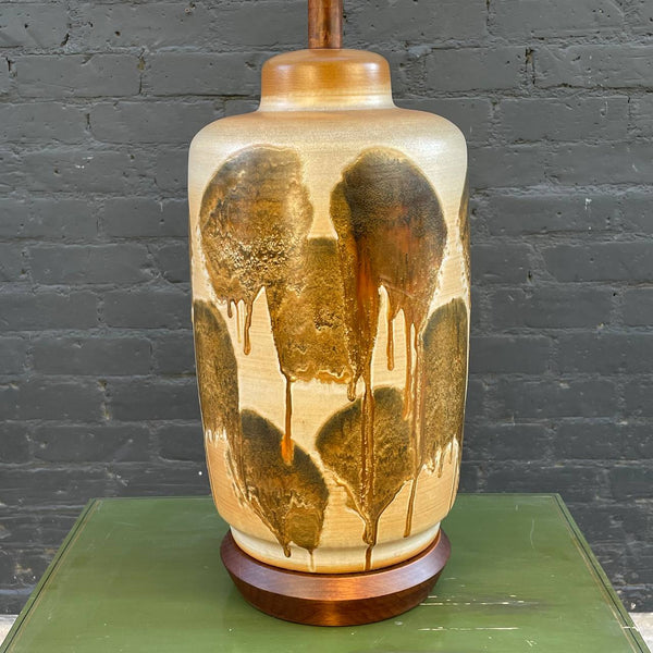 Mid-Century Modern Glazed Ceramic Table Lamp, c.1960’s