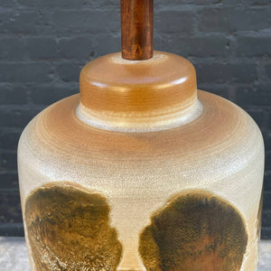 Mid-Century Modern Glazed Ceramic Table Lamp, c.1960’s