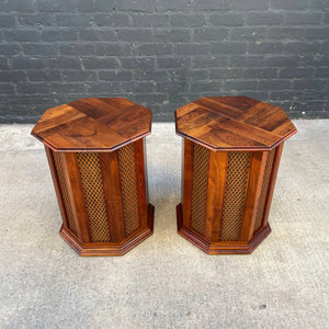 Pair of Vintage Mid-Century Modern Walnut Speakers by Aztec, c.1960’s