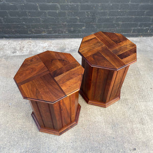 Pair of Vintage Mid-Century Modern Walnut Speakers by Aztec, c.1960’s