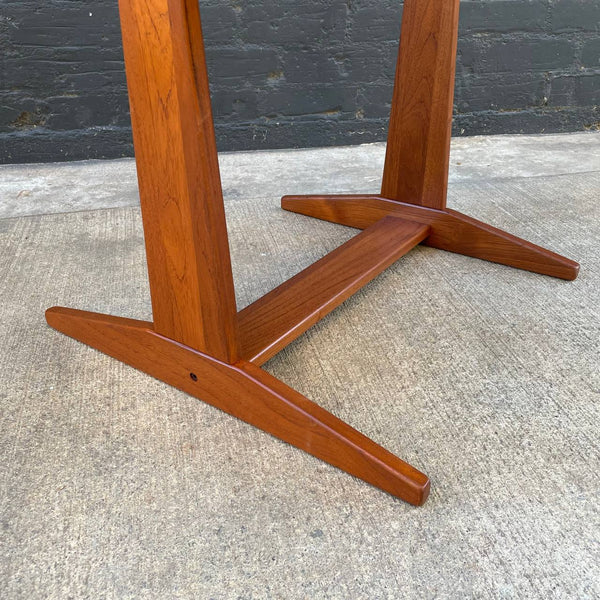 Vintage Danish Modern Sculpted Teak Free Standing Dressing Mirror, c.1960’s