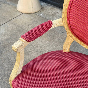 Antique French XVI Carved Wood Love Seat Sofa, c.1950’s