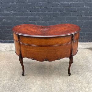 Antique Edwardian Mahogany Kidney Writing Desk, c.1950’s