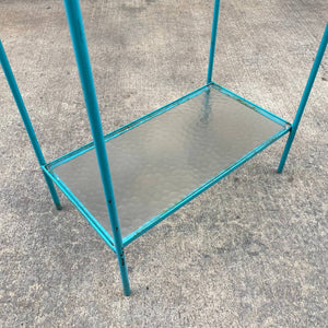 Vintage Iron & Glass Obelisk  Etagere Bookshelf, c.1970’s