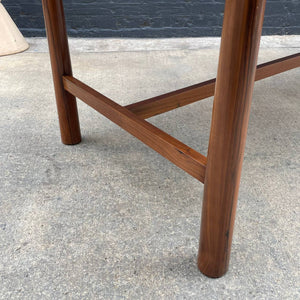 Floating Sculpted Top Walnut Dining Table