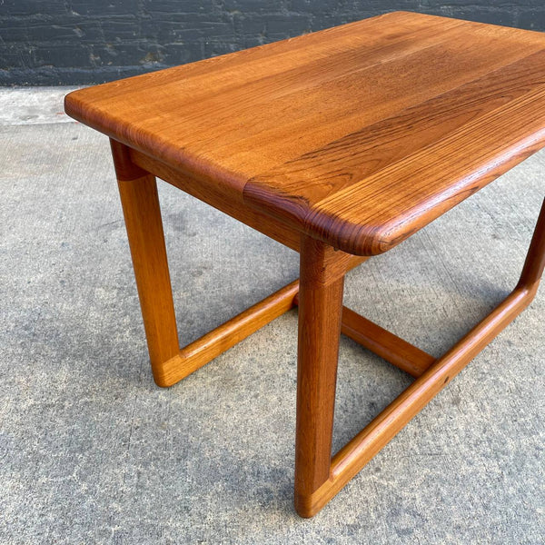 Danish Modern Solid Teak Side Table, 1960’s