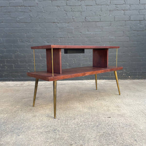 Vintage Retro Mid-Century Modern Display Shelf with Planter by Lane, c.1960’s