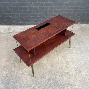 Vintage Retro Mid-Century Modern Display Shelf with Planter by Lane, c.1960’s