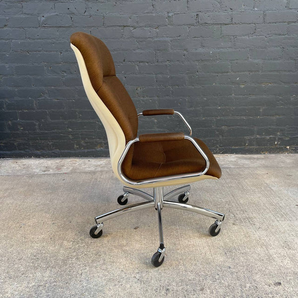 Mid-Century Modern Chrome Office Chair by Steelcase, c.1970’s