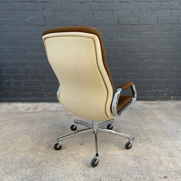 Mid-Century Modern Chrome Office Chair by Steelcase, c.1970’s