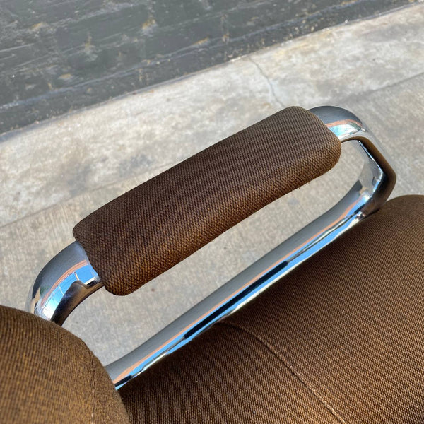 Mid-Century Modern Chrome Office Chair by Steelcase, c.1970’s