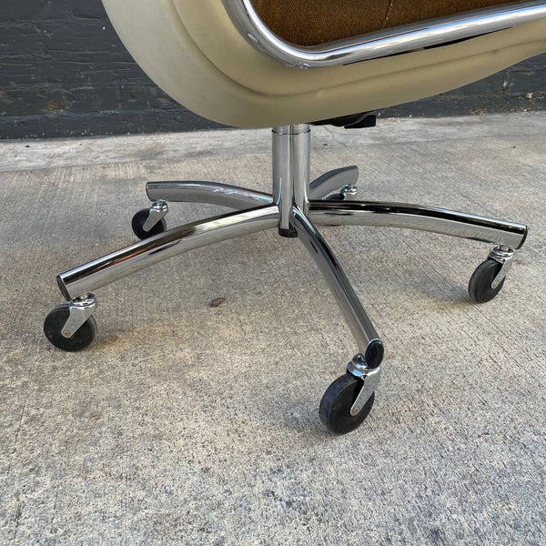 Mid-Century Modern Chrome Office Chair by Steelcase, c.1970’s