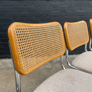 Mid-Century Modern Chrome & Wicker Dining Set, c.1970’s
