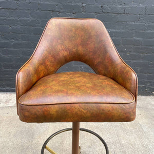 Mid-Century Modern Swiveling Bar Stools, c.1960’s