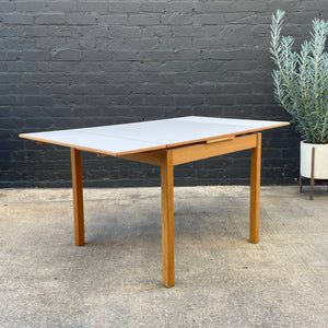 Mid-Century Modern Expanding Draw-Leaf Dining Table Set with 4 Chairs, c.1960’s