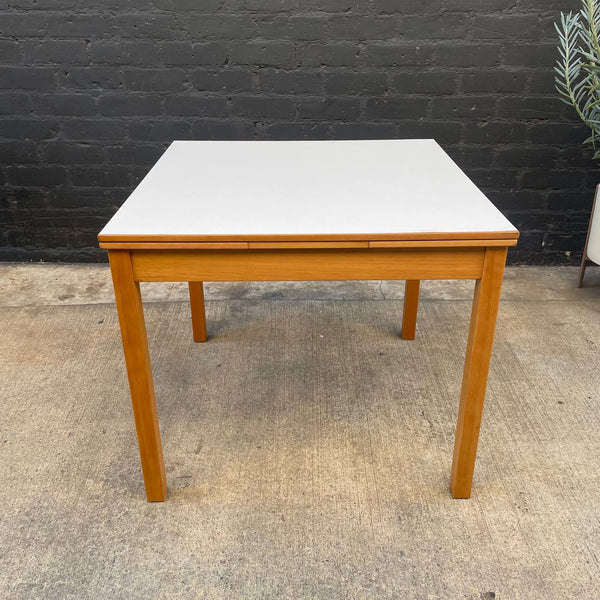 Mid-Century Modern Expanding Draw-Leaf Dining Table Set with 4 Chairs, c.1960’s