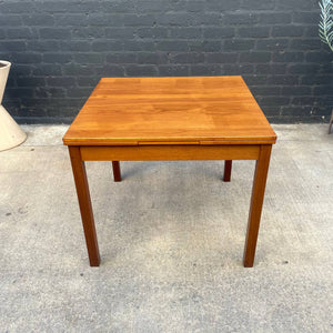 Vintage Danish Modern Expanding Teak Draw-Leaf Dining Table, c.1960’s