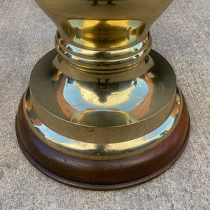 Vintage Mid-Century Modern Monumental Polished Brass Floor Lamp, c.1960’s