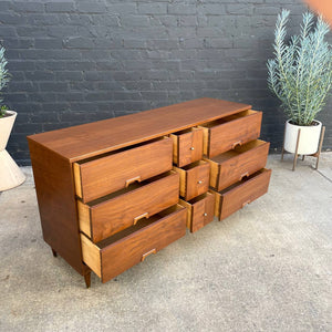 Vintage Mid-Century Modern Walnut Dresser by Morris of CA, c.1960’s