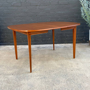 Vintage Mid-Century Modern Expanding Oval Walnut Dining Table, c.1960’s