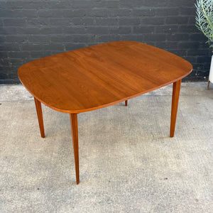 Vintage Mid-Century Modern Expanding Oval Walnut Dining Table, c.1960’s