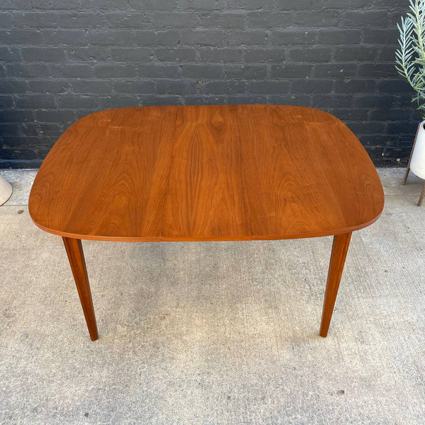 Vintage Mid-Century Modern Expanding Oval Walnut Dining Table, c.1960’s