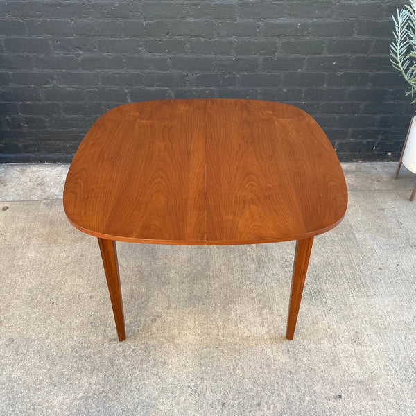 Vintage Mid-Century Modern Expanding Oval Walnut Dining Table, c.1960’s